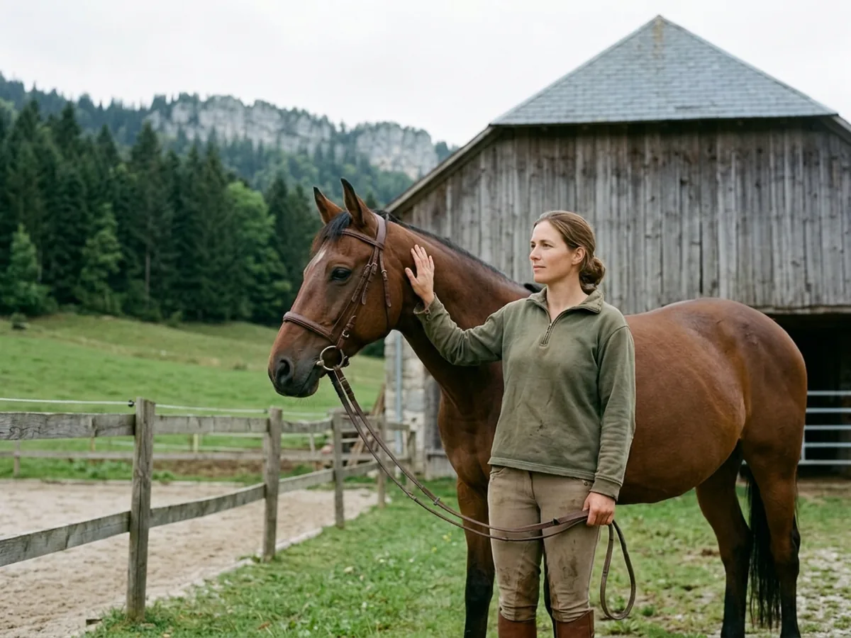 Cours d'équitation à Albiez-le-Jeune, Savoie