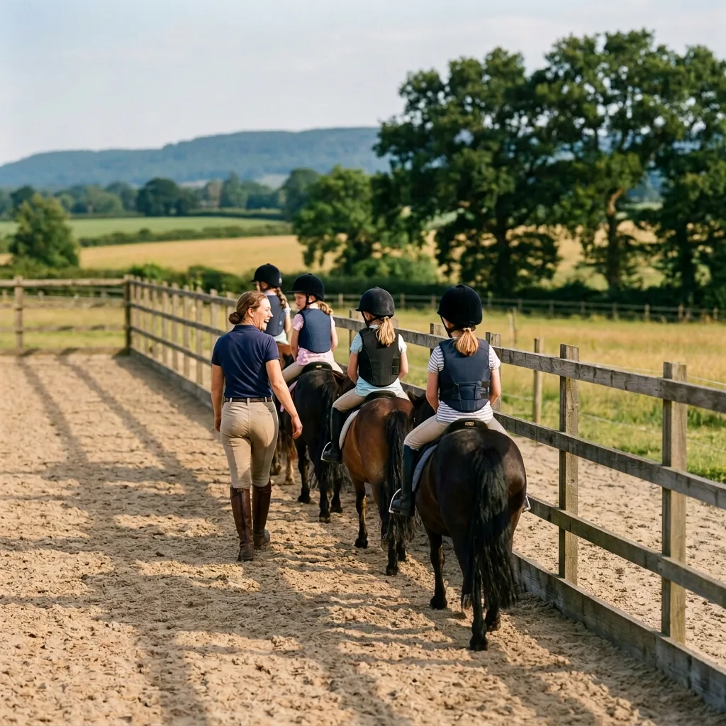 Cours de poney à Albiez-le-Jeune, Savoie